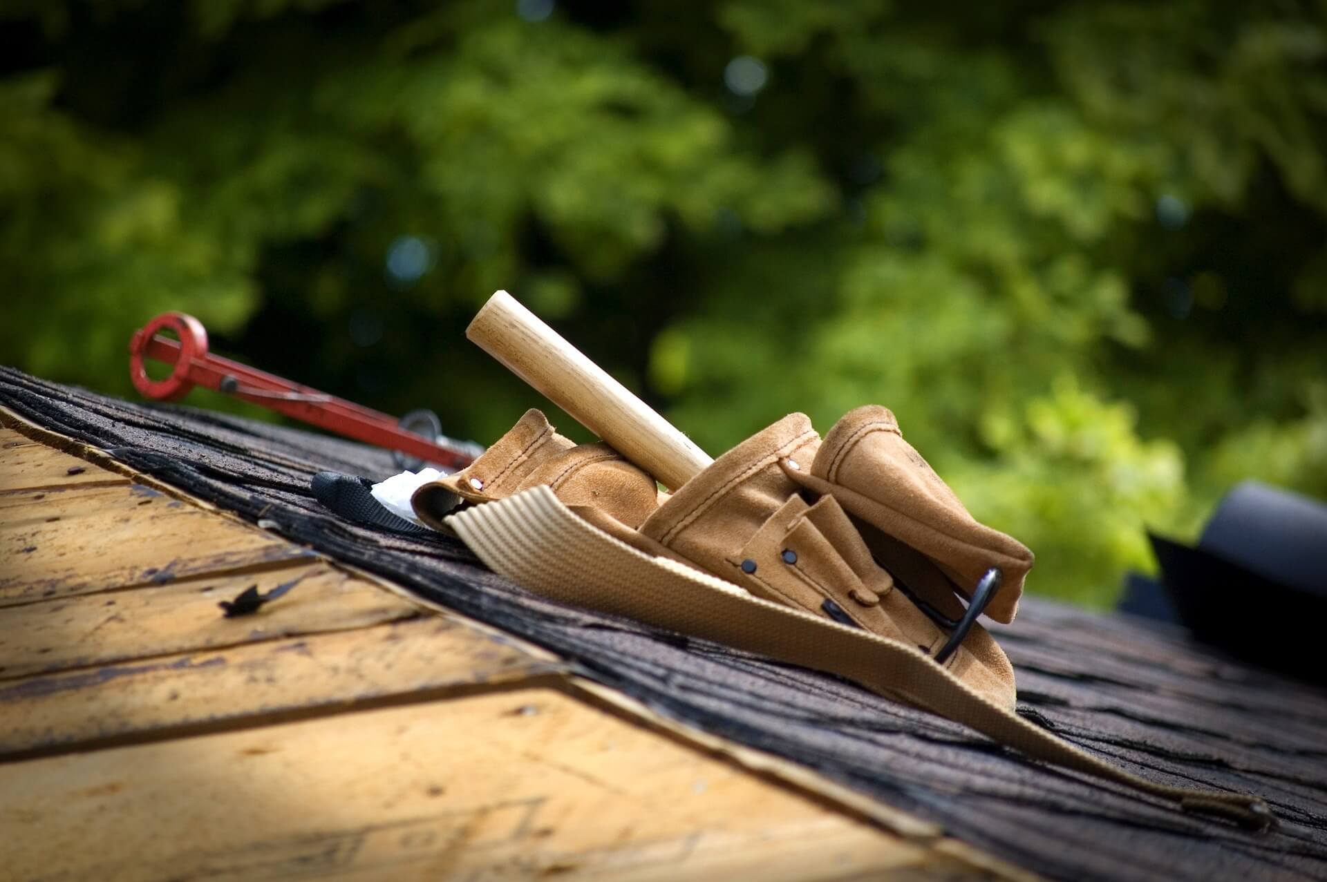 background image of roofing job